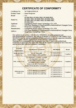 hy300 pro CE ROHS FCC ID Report