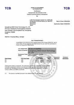 hy300 pro CE ROHS FCC ID Report